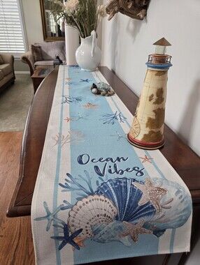 OCEAN VIBES TABLE RUNNER